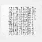 素晴らしいあなたの芸術毛布いかに フリースブランケット (正面(横))