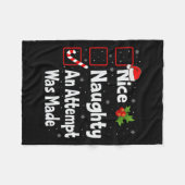 素晴らしいいけな試みがクリスマスリストに作られた フリースブランケット (正面(横))