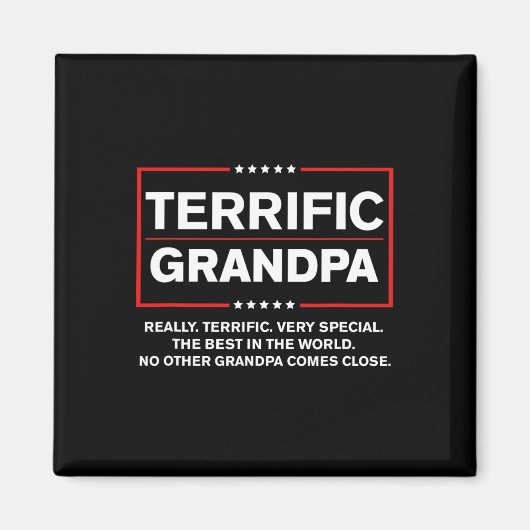 素晴らしいおじいちゃん – ドおもしろいナルドトランプのキャンペーンスティ マグネット (正面)