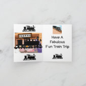 素晴らしいおもしろい列車🚂行く サンキューカード (内部)