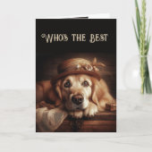 素晴らしいおもしろい犬になる カード (正面)