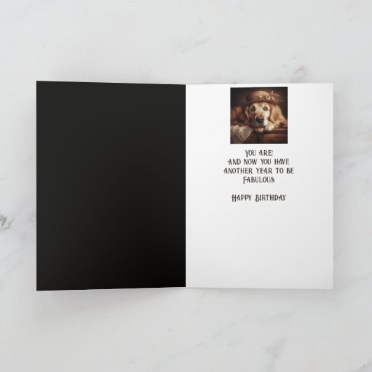 素晴らしいおもしろい犬になる カード (内部)