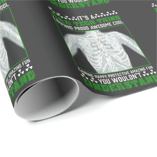 素晴らしいおもしろい·テク·ジョークX線X線X線X線ユーモア ラッピングペーパー (ロールコーナー)