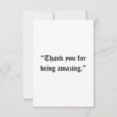 「素晴らしいお世話になっております」 サンキューカード (裏面)