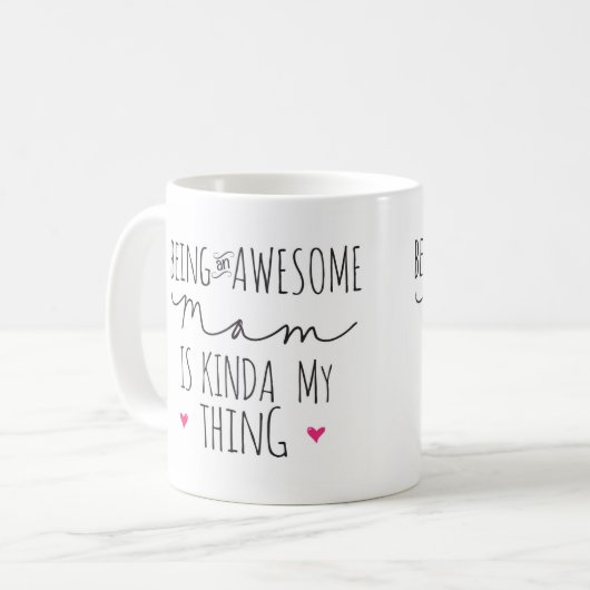 素晴らしいお母さんちょっと私の事のマグですであることは コーヒーマグカップ (正面左)