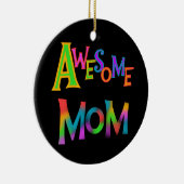 素晴らしいお母さんのTシャツおよびギフト セラミックオーナメント (右)