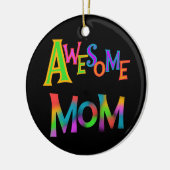 素晴らしいお母さんのTシャツおよびギフト セラミックオーナメント (左)