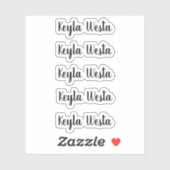 素晴らしいお洒落スクリプパーソナライズされたト名 シール (シート)