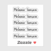 素晴らしいお洒落スクリプパーソナライズされたト名 シール (シート)
