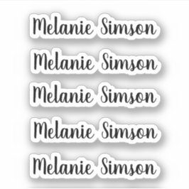 素晴らしいお洒落スクリプパーソナライズされたト名 シール