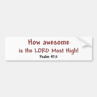 素晴らしいかいかに(白い) バンパーステッカー