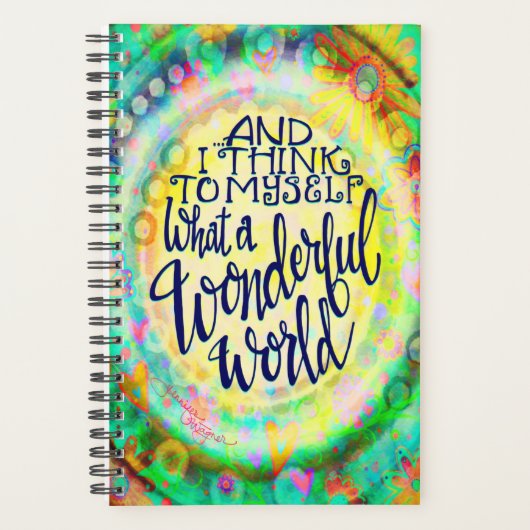 素晴らしいかわいらしフローラインスパイアのトレンディー プランナー手帳 (正面)