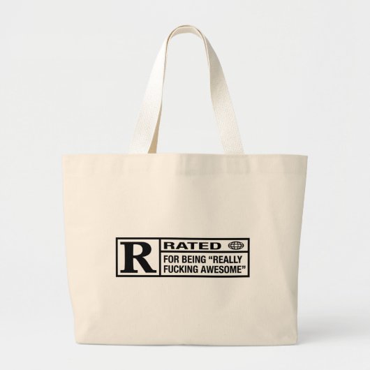 素晴らしいがあることのための評価されるR ラージトートバッグ (正面)