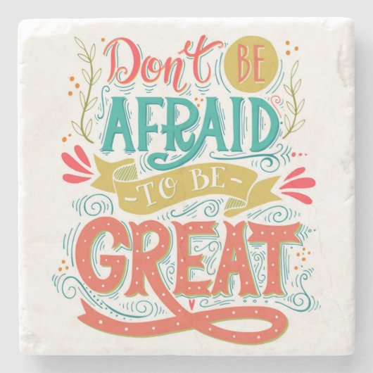 素晴らしいがあること恐れていないで下さいあないで下さい ストーンコースター (正面)