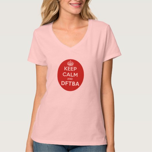 素晴らしいがあるために平静およびDFTBAを保って下さい Tシャツ (正面)