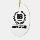 素晴らしいが16年間のあること セラミックオーナメント (左)