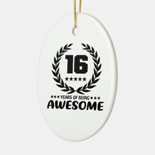 素晴らしいが16年間のあること セラミックオーナメント (左)