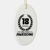 素晴らしいが18年間のあること セラミックオーナメント (右)