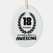 素晴らしいが18年間のあること セラミックオーナメント (右)