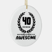 素晴らしいが40年間のあること セラミックオーナメント (右)