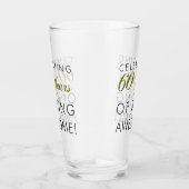 素晴らしいが60あ年間のあることを祝います タンブラーグラス (右)
