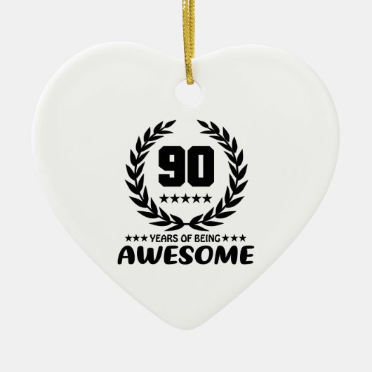 素晴らしいが90年間のあること セラミックオーナメント (正面)