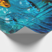 素晴らしいくらげ、水中世界 ラッピングペーパー (角)