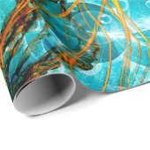 素晴らしいくらげ、水中世界 ラッピングペーパー (ロールコーナー)