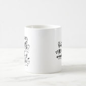 素晴らしいことができる美しい女の子少女旅行 コーヒーマグカップ (中央)