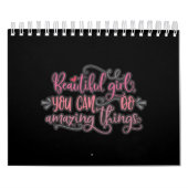 素晴らしいことができる美しい女の子 カレンダー (カバー)