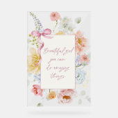 素晴らしいことができる美しい少女 アクリルサイン (正面)