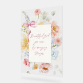 素晴らしいことができる美しい少女 アクリルサイン (傾斜)