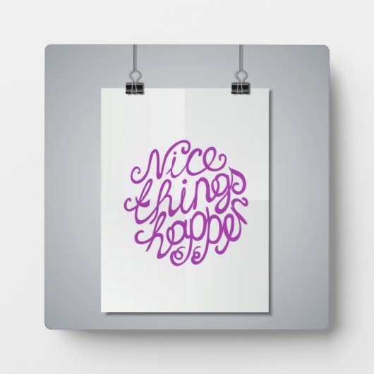 素晴らしいことが起こる フォトプラーク (正面)