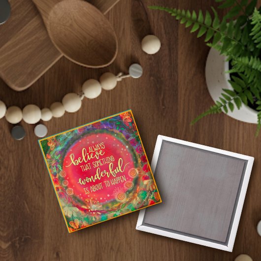 素晴らしいことが起ころうとしているフローラ マグネット