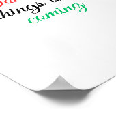 素晴らしいことは来の ポスター (角)