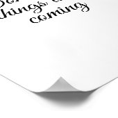 素晴らしいことは来の ポスター (角)