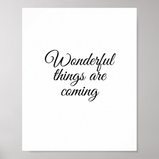 素晴らしいことは来の ポスター (正面)