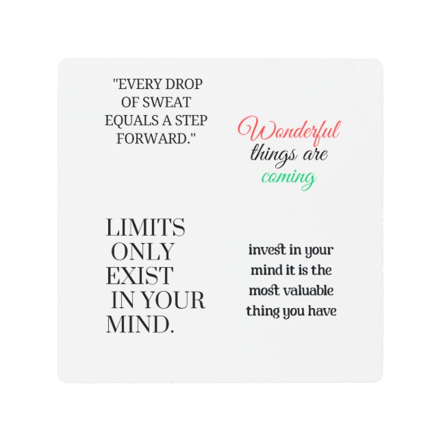 素晴らしいことは来の メタルプリント (正面)