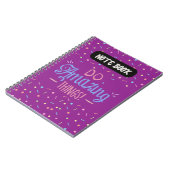 素晴らしいことをするやる気を起こさせる引用文スパイラルブック ノートブック (左側)