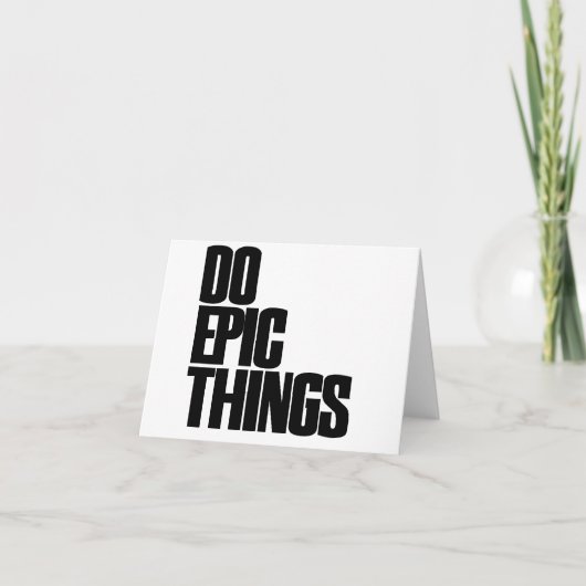 素晴らしいことをする カード (正面)