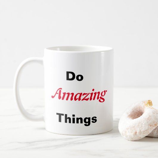 素晴らしいことをする コーヒーマグカップ (ドーナツ)