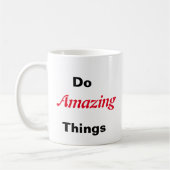 素晴らしいことをする コーヒーマグカップ (左)