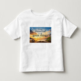 素晴らしいことを成し遂げるために生まれてきた トドラーTシャツ