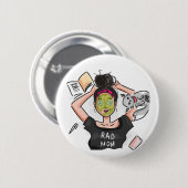 素晴らしいのお母さんのリラックスさせるな休日 缶バッジ (正面&裏面)