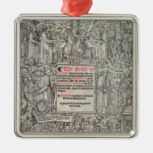 素晴らしいののTitlepageの英国翻訳 メタルオーナメント (正面)