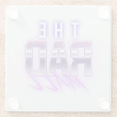 素晴らしいのモールの"波4"ガラスコースター(4in x 4in) ガラスコースター (裏面)