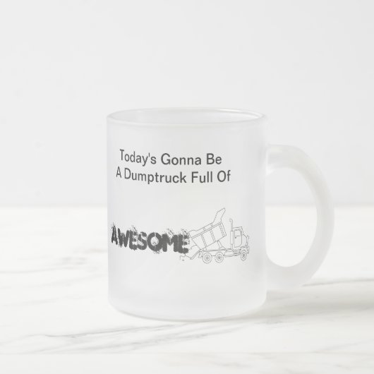 素晴らしいの十分のDumptruck フロストグラスマグカップ (右)