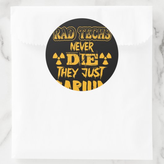 素晴らしいの技術は、彼らはちょうどバリウム死ぬことはない ラウンドシール (バッグ)