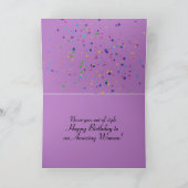 素晴らしいは決してスタイル誕生日 カード (内部)