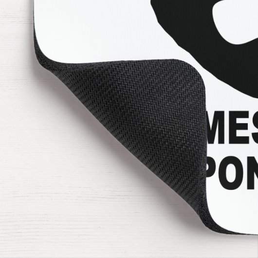 素晴らしいひげによって素晴らしい責任を来ます マウスパッド (コーナー)